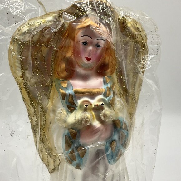 Mercury Glass 9.5 Inch Angel Ornament/Figurine Vintage  Mervyns NOS Collectible - Picture 9 of 15